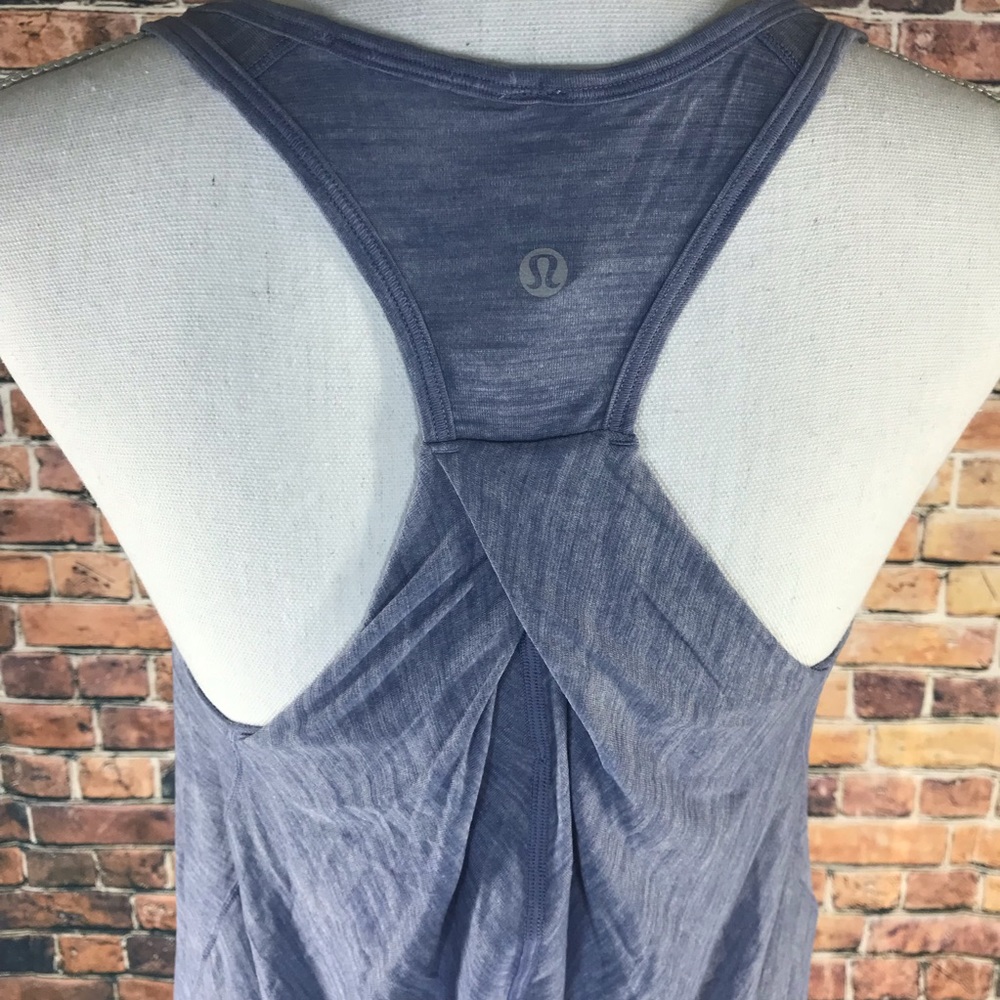 NWT lululemon essential tank heathered purple top - Picture 2 of 7